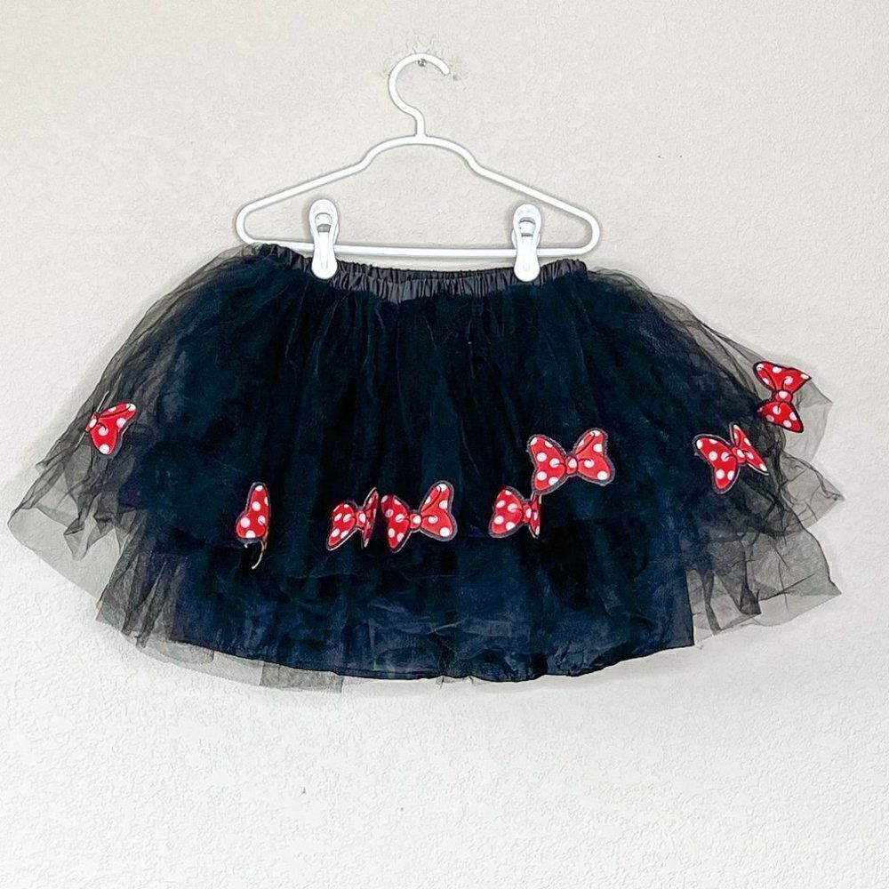 Disney Collection by Tutu Couture Girls Minnie Mouse Skirt Black Tulle Size 10